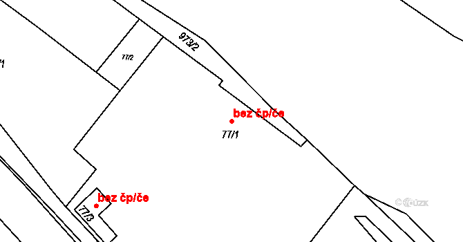 Okounov 39113264 na parcele st. 77/1 v KÚ Okounov, Katastrální mapa