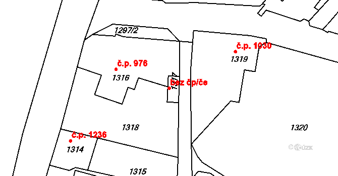 Rumburk 39171264 na parcele st. 1317 v KÚ Rumburk, Katastrální mapa