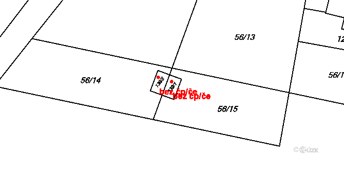 Mnich 88489264 na parcele st. 139/1 v KÚ Chválkov u Kamenice nad Lipou, Katastrální mapa