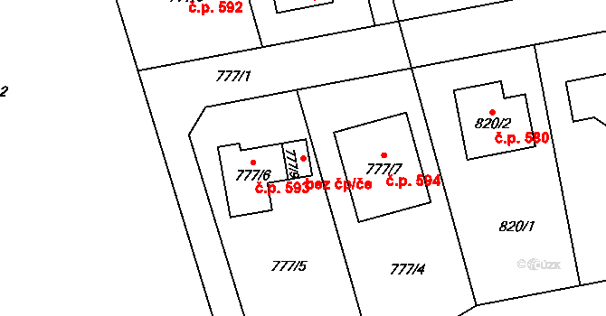 Dlouhá Loučka 95021264 na parcele st. 777/9 v KÚ Dolní Dlouhá Loučka, Katastrální mapa