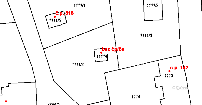 Sobotín 95588264 na parcele st. 1111/6 v KÚ Sobotín, Katastrální mapa