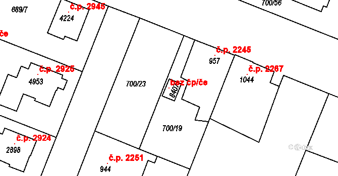Havlíčkův Brod 147882265 na parcele st. 8407 v KÚ Havlíčkův Brod, Katastrální mapa