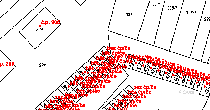Březová 38543265 na parcele st. 327/8 v KÚ Březová u Sokolova, Katastrální mapa