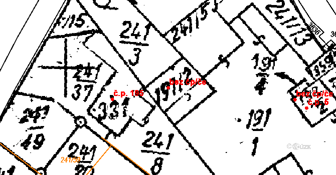 Prosiměřice 47476265 na parcele st. 191/2 v KÚ Prosiměřice, Katastrální mapa