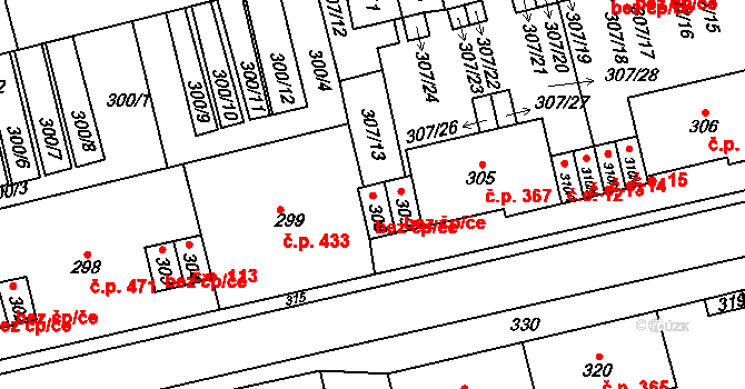 Velké Opatovice 50, Katastrální mapa