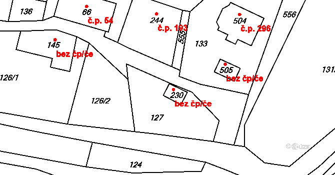 Vilémov 45164266 na parcele st. 230 v KÚ Vilémov u Šluknova, Katastrální mapa