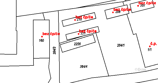 Postupice 45407266 na parcele st. 184 v KÚ Nová Ves u Postupic, Katastrální mapa