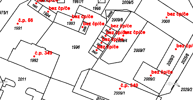 Rýmařov 46547266 na parcele st. 2007 v KÚ Rýmařov, Katastrální mapa