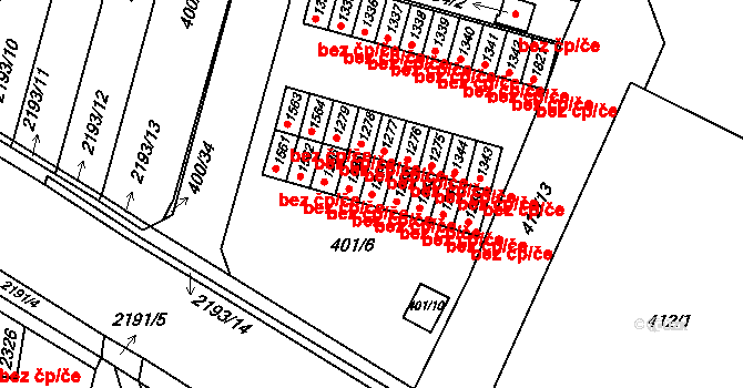 Přelouč 46802266 na parcele st. 1284 v KÚ Přelouč, Katastrální mapa