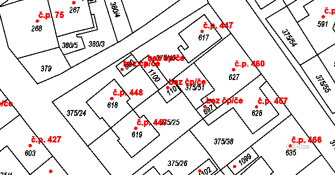 Nová Bystřice 47548266 na parcele st. 1101 v KÚ Nová Bystřice, Katastrální mapa