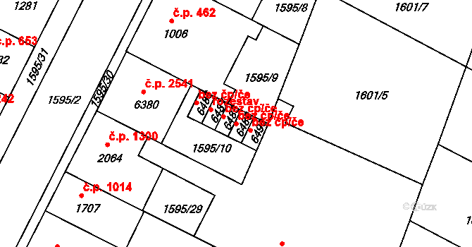 Písek 49261266 na parcele st. 6489 v KÚ Písek, Katastrální mapa