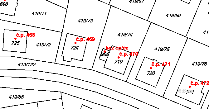 Štítná nad Vláří-Popov 79075266 na parcele st. 906 v KÚ Štítná nad Vláří, Katastrální mapa