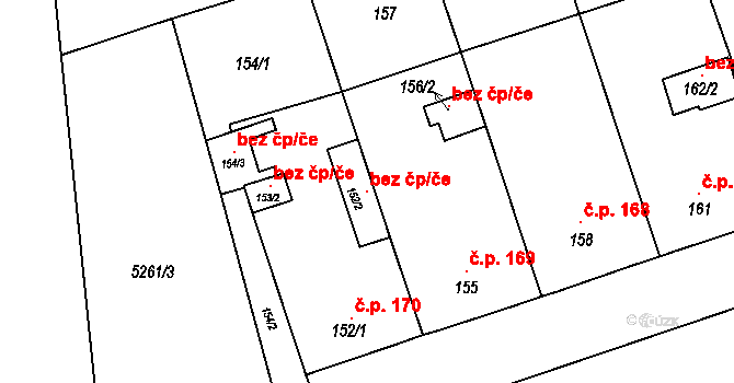 Cvrčovice 107629267 na parcele st. 152/2 v KÚ Cvrčovice u Pohořelic, Katastrální mapa