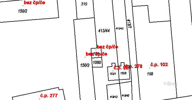 Roudná 119548267 na parcele st. 709 v KÚ Roudná nad Lužnicí, Katastrální mapa