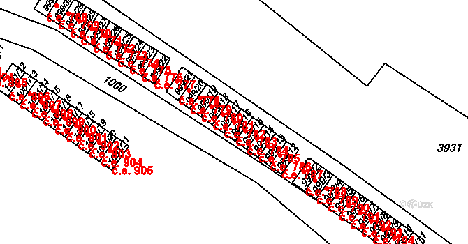 Nové Město na Moravě 783 na parcele st. 999/16 v KÚ Nové Město na Moravě, Katastrální mapa