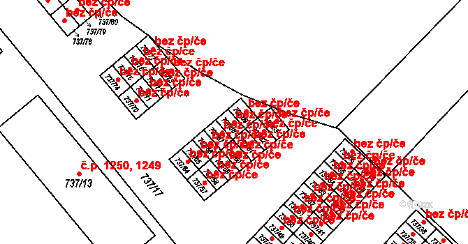 Hlučín 38085267 na parcele st. 737/68 v KÚ Hlučín, Katastrální mapa