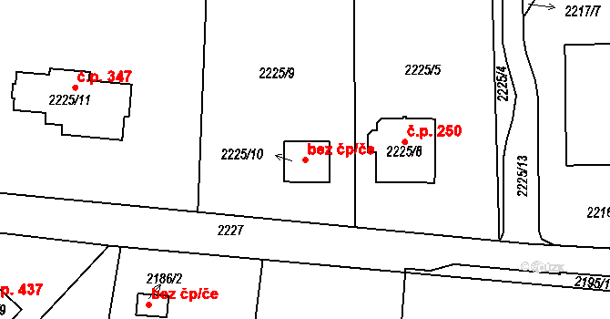 Havířov 42059267 na parcele st. 2225/10 v KÚ Bludovice, Katastrální mapa