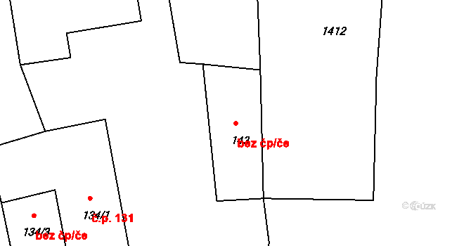 Vyšší Brod 44206267 na parcele st. 143 v KÚ Vyšší Brod, Katastrální mapa