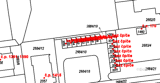 Choceň 47910267 na parcele st. 2053 v KÚ Choceň, Katastrální mapa