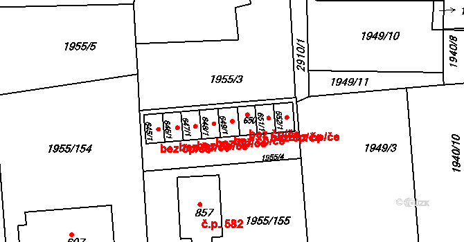 Černilov 42189268 na parcele st. 649/1 v KÚ Černilov, Katastrální mapa