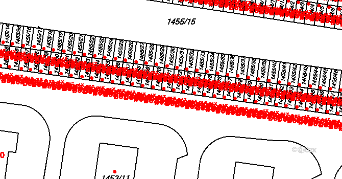Kosmonosy 45308268 na parcele st. 1453/71 v KÚ Kosmonosy, Katastrální mapa