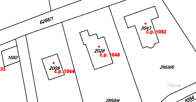 Starý Jiříkov 1048, Jiříkov na parcele st. 2028 v KÚ Jiříkov, Katastrální mapa