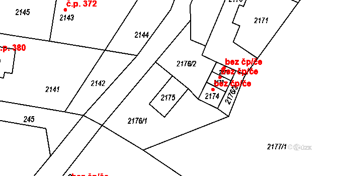 Jablůnka 42267269 na parcele st. 2175 v KÚ Jablůnka, Katastrální mapa