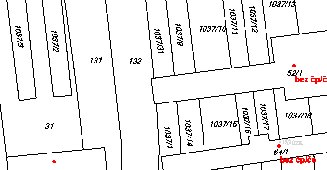 Sudoměřice u Bechyně 43025269 na parcele st. 52/1 v KÚ Bechyňská Smoleč, Katastrální mapa