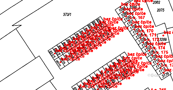 Mariánské Lázně 38793270 na parcele st. 651/19 v KÚ Úšovice, Katastrální mapa