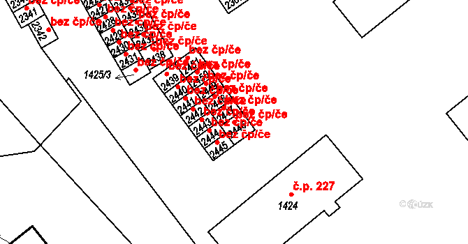 Český Krumlov 49398270 na parcele st. 2446 v KÚ Český Krumlov, Katastrální mapa