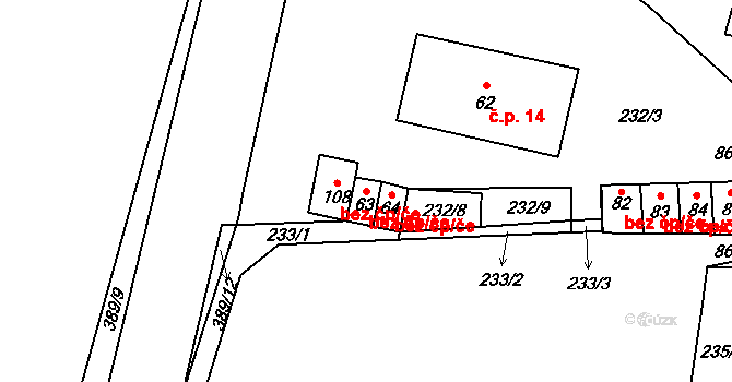 Zdíkov 49867270 na parcele st. 63 v KÚ Zdíkovec, Katastrální mapa