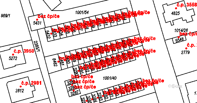 Jablonec nad Nisou 2961, Katastrální mapa