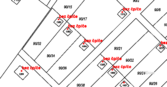 Slavonice 43478271 na parcele st. 1084 v KÚ Slavonice, Katastrální mapa