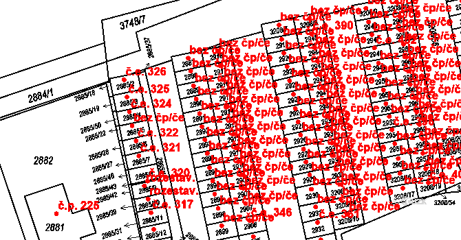 Orlová 43962271 na parcele st. 2913 v KÚ Horní Lutyně, Katastrální mapa