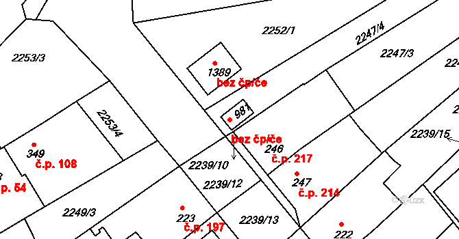 Zliv 46962271 na parcele st. 981 v KÚ Zliv u Českých Budějovic, Katastrální mapa