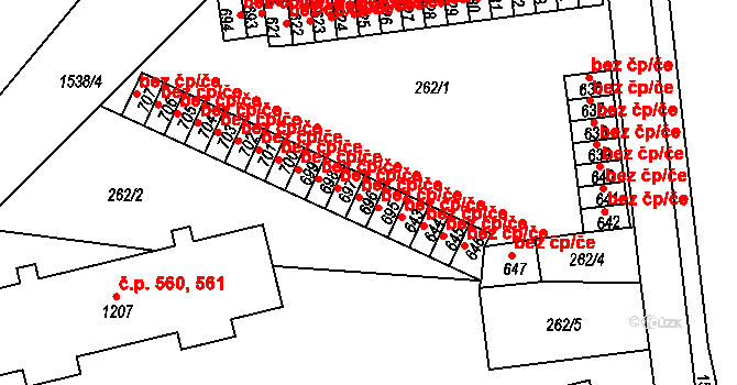 Nepomuk 47048271 na parcele st. 696 v KÚ Nepomuk, Katastrální mapa