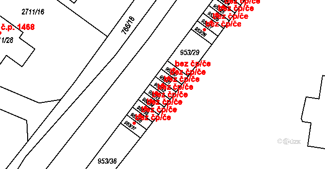 Kopřivnice 48116271 na parcele st. 953/32 v KÚ Kopřivnice, Katastrální mapa
