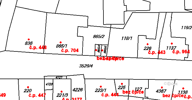 Dvůr Králové nad Labem 48533271 na parcele st. 865/4 v KÚ Dvůr Králové nad Labem, Katastrální mapa