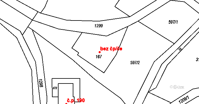 Černý Důl 42144272 na parcele st. 167 v KÚ Čistá v Krkonoších, Katastrální mapa
