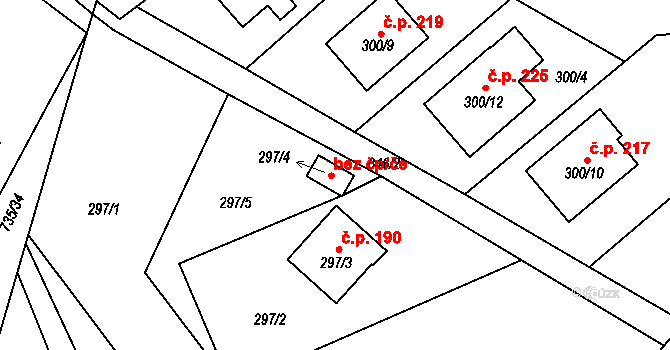 Trnávka 44887272 na parcele st. 297/4 v KÚ Trnávka u Nového Jičína, Katastrální mapa