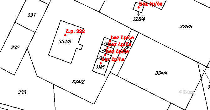 Dolní Benešov 48550272 na parcele st. 334/7 v KÚ Dolní Benešov, Katastrální mapa