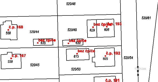 Chodov 39237273 na parcele st. 630 v KÚ Chodov u Domažlic, Katastrální mapa