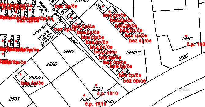 Bruntál 40191273 na parcele st. 2579/7 v KÚ Bruntál-město, Katastrální mapa