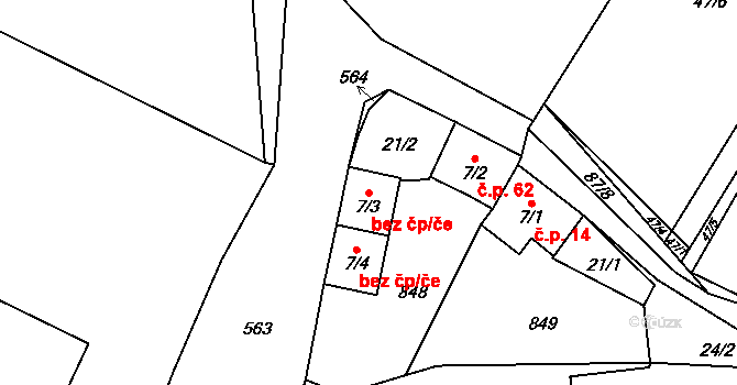 Neuměř 45231273 na parcele st. 7/3 v KÚ Neuměř, Katastrální mapa