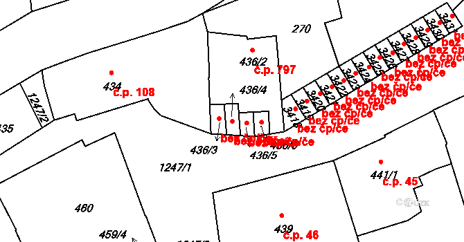 Mladá Boleslav 45329273 na parcele st. 436/4 v KÚ Mladá Boleslav, Katastrální mapa