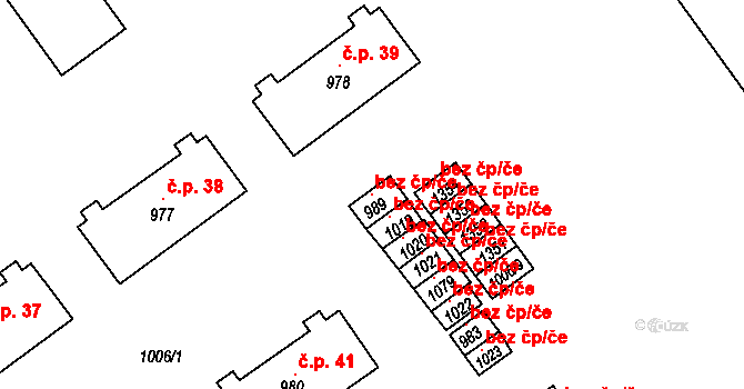 Broumov 48761273 na parcele st. 989 v KÚ Broumov, Katastrální mapa