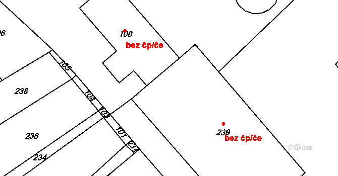 Velká Losenice 40778274 na parcele st. 239 v KÚ Velká Losenice, Katastrální mapa