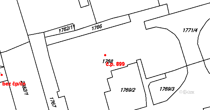 Rychnov nad Kněžnou 899, Katastrální mapa