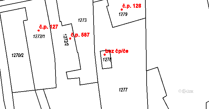 Dlouhá Loučka 40833275 na parcele st. 1278 v KÚ Dolní Dlouhá Loučka, Katastrální mapa