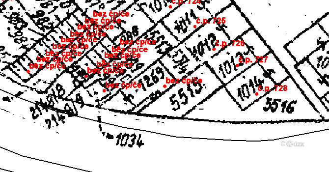 Kobylí 41886275 na parcele st. 1269 v KÚ Kobylí na Moravě, Katastrální mapa